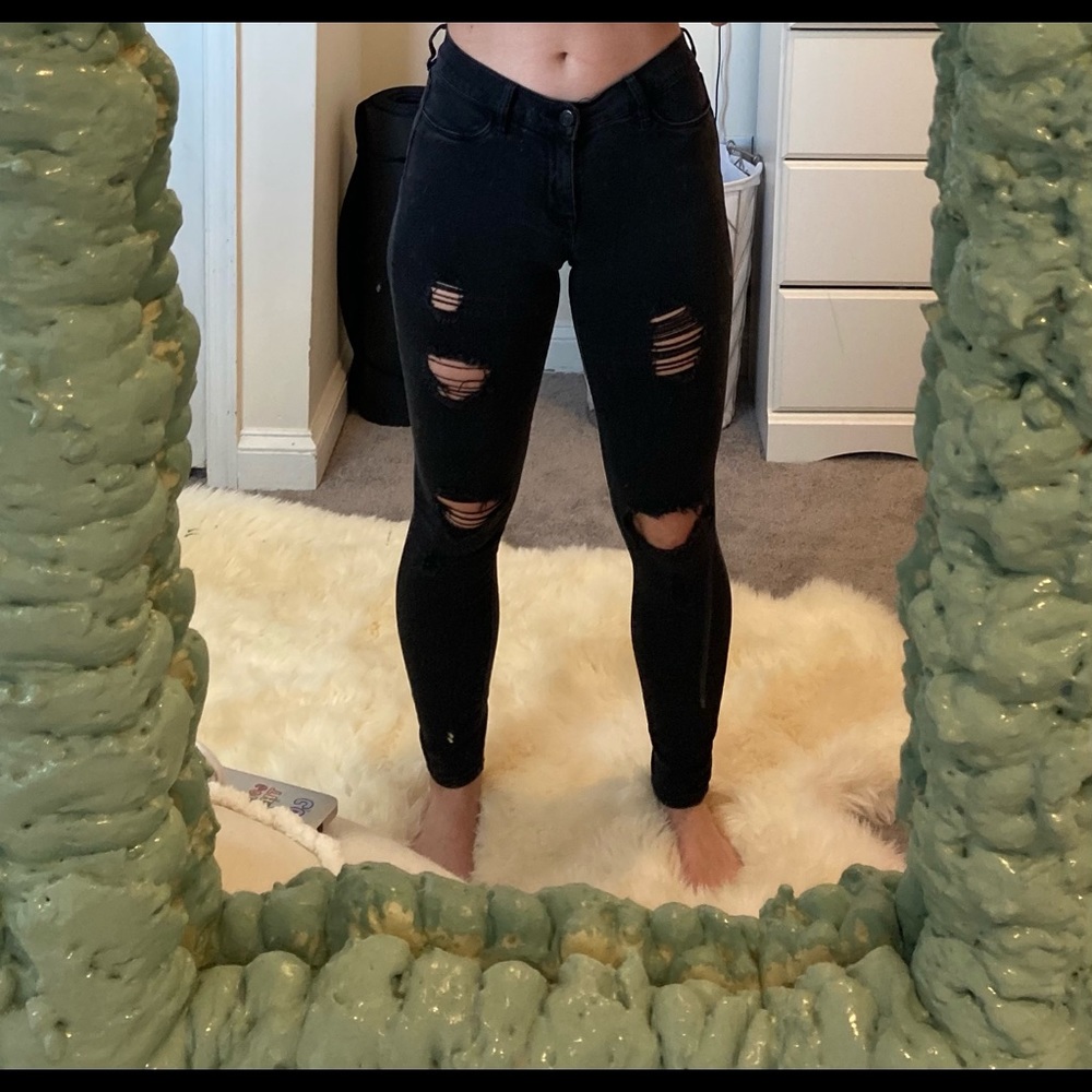 Black Pacsun Ripped Skinny Jeans Small